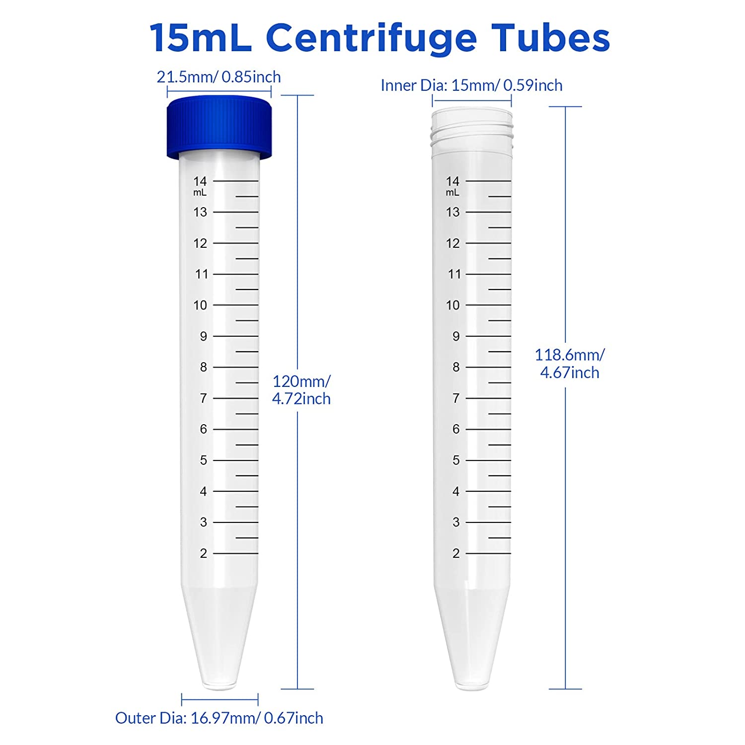  PP Disposable Plastic for Laboratory use centrifuge tube OEM _