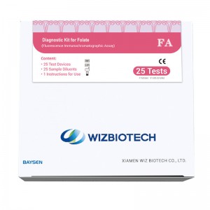 Folate Immunoassay FIA Blood Rapid test