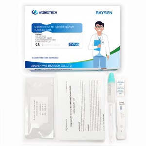 Colloidal Gold Blood Typhoid IgG/IgM Diagnostic Kit